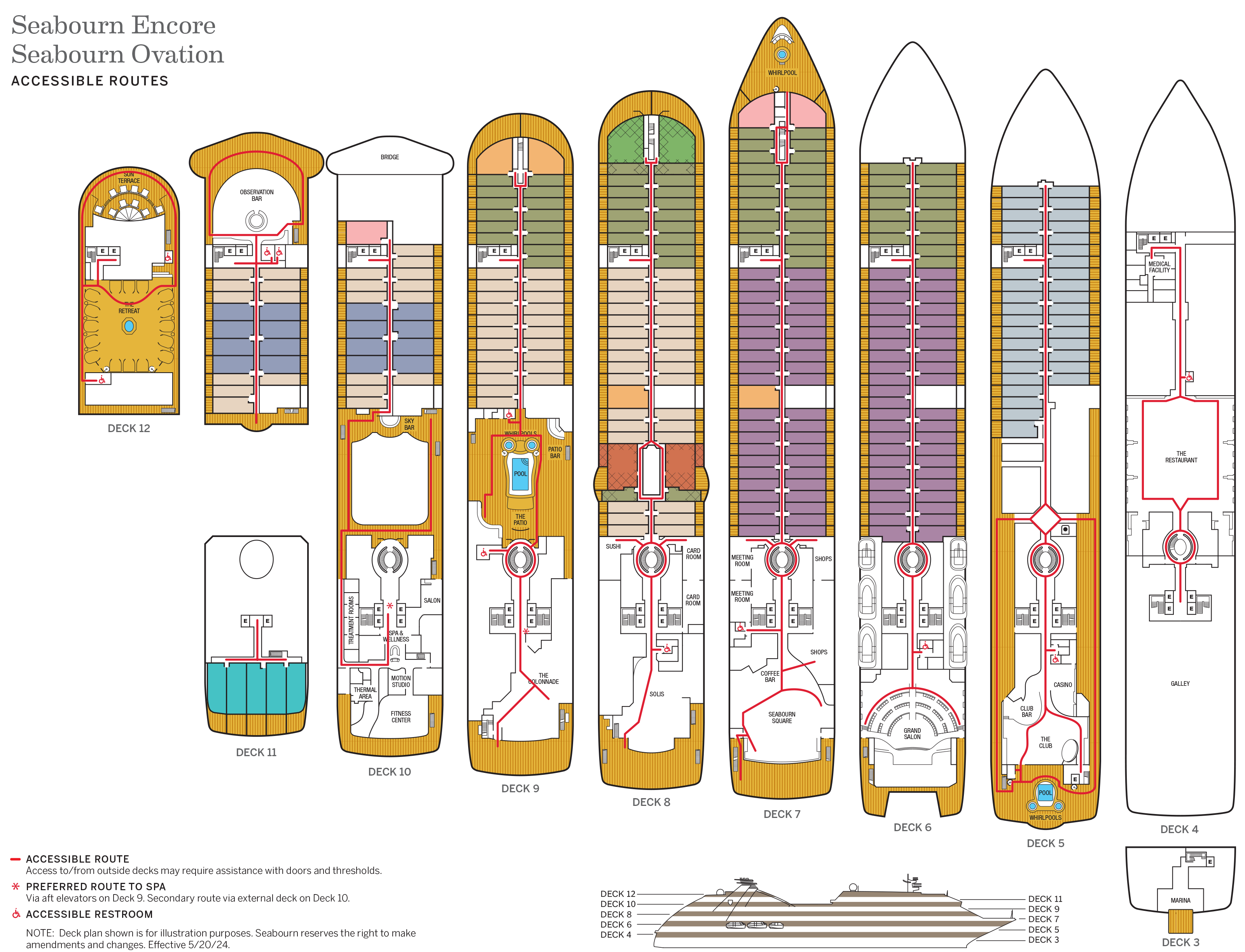 Encore Deck Plans