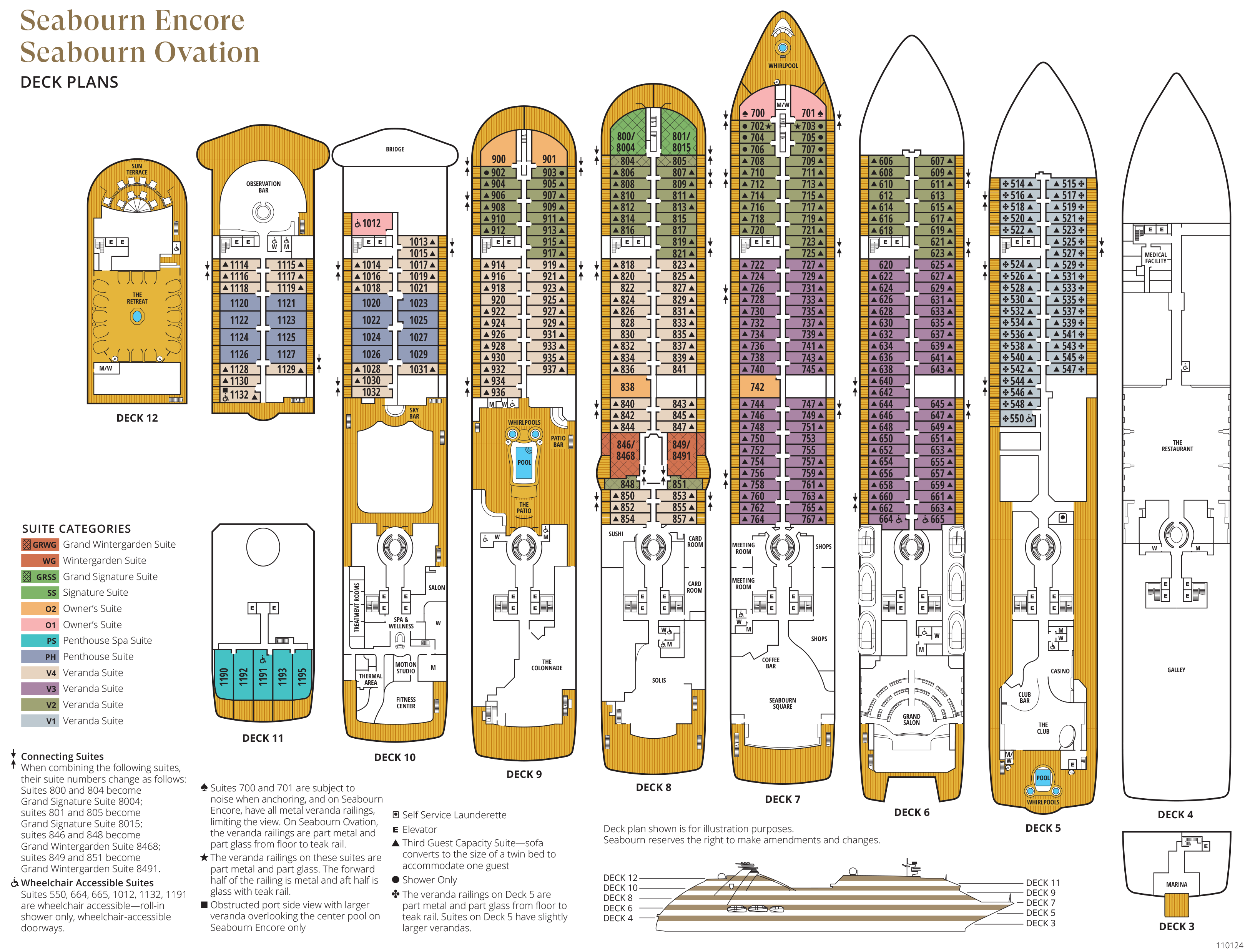 Ovation Deck Plans