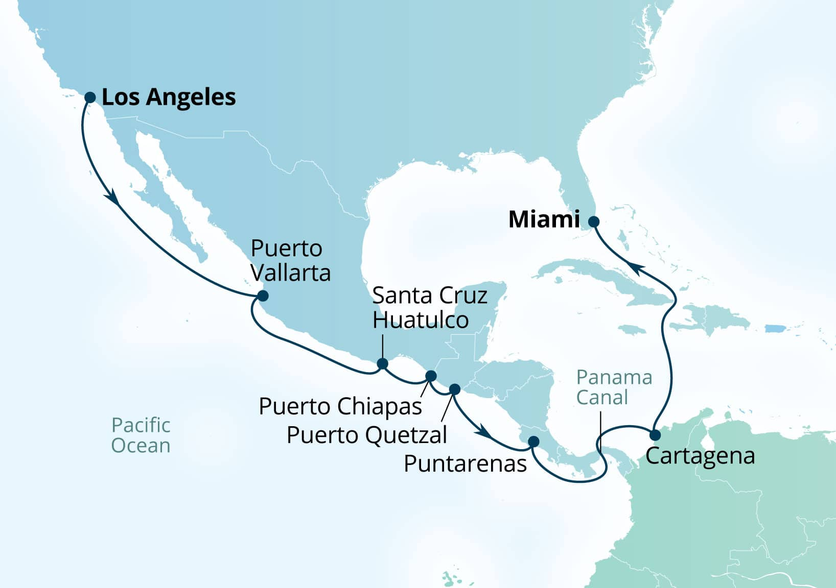 Panama Canal from Long Beach to Miami with Seabourn Hot Deal House